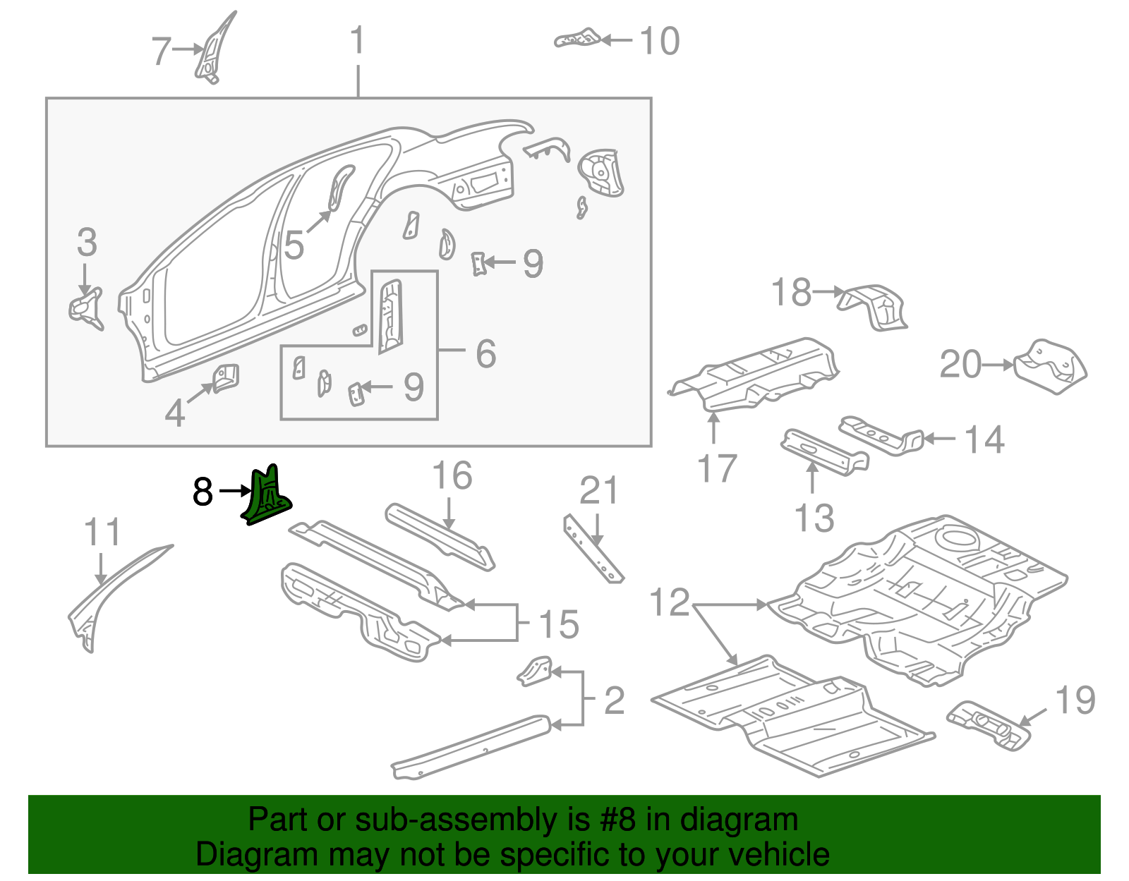 Center Reinforced - GM (25710954)