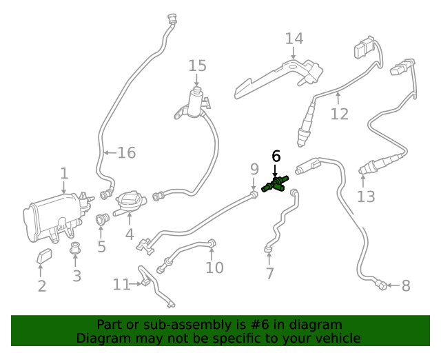 Genuine BMW 13907643106 Fuel Tank Vent Valve FREE Shipping on