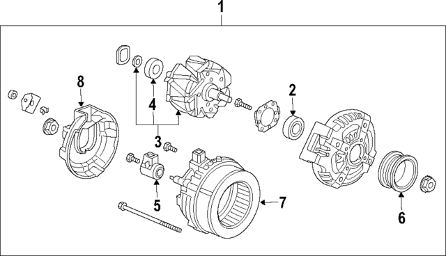 31105-RAA-A01 - Brush Holder 2003-2017 Honda