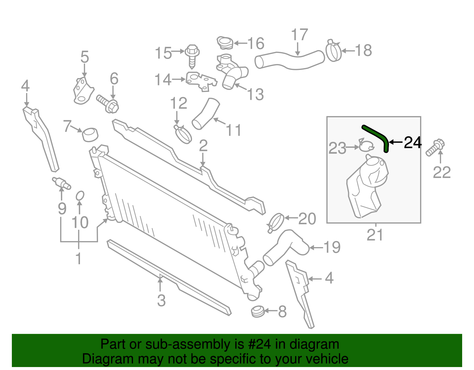 Overflow Hose - Scion (SU003-01191)