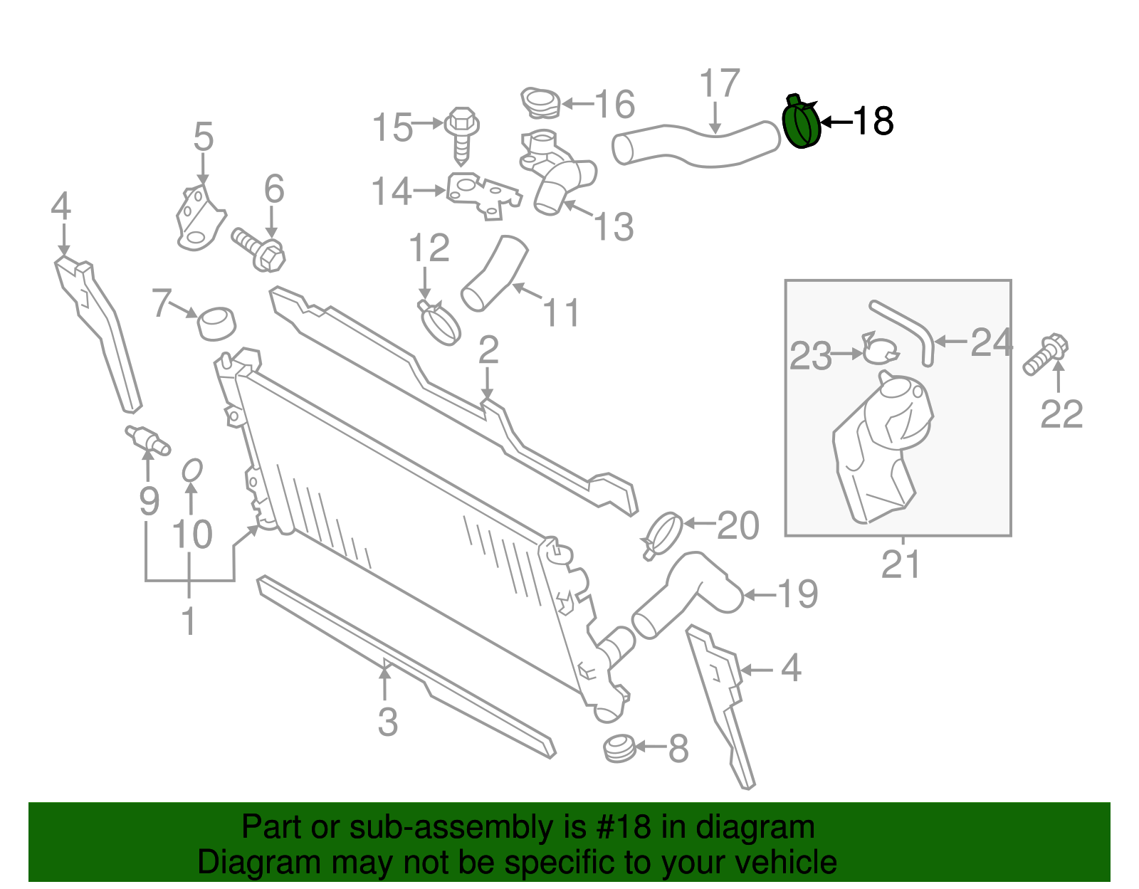 Inlet Hose Clamp - Scion (SU003-02996)