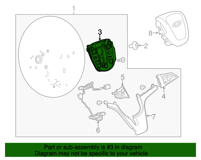 20132022 GM Steering Wheel Horn Contact 95916455