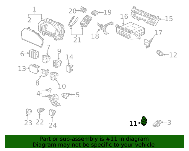 35570-THR-A21 - Switch 2018-2019 Honda Odyssey | Honda Parts Online