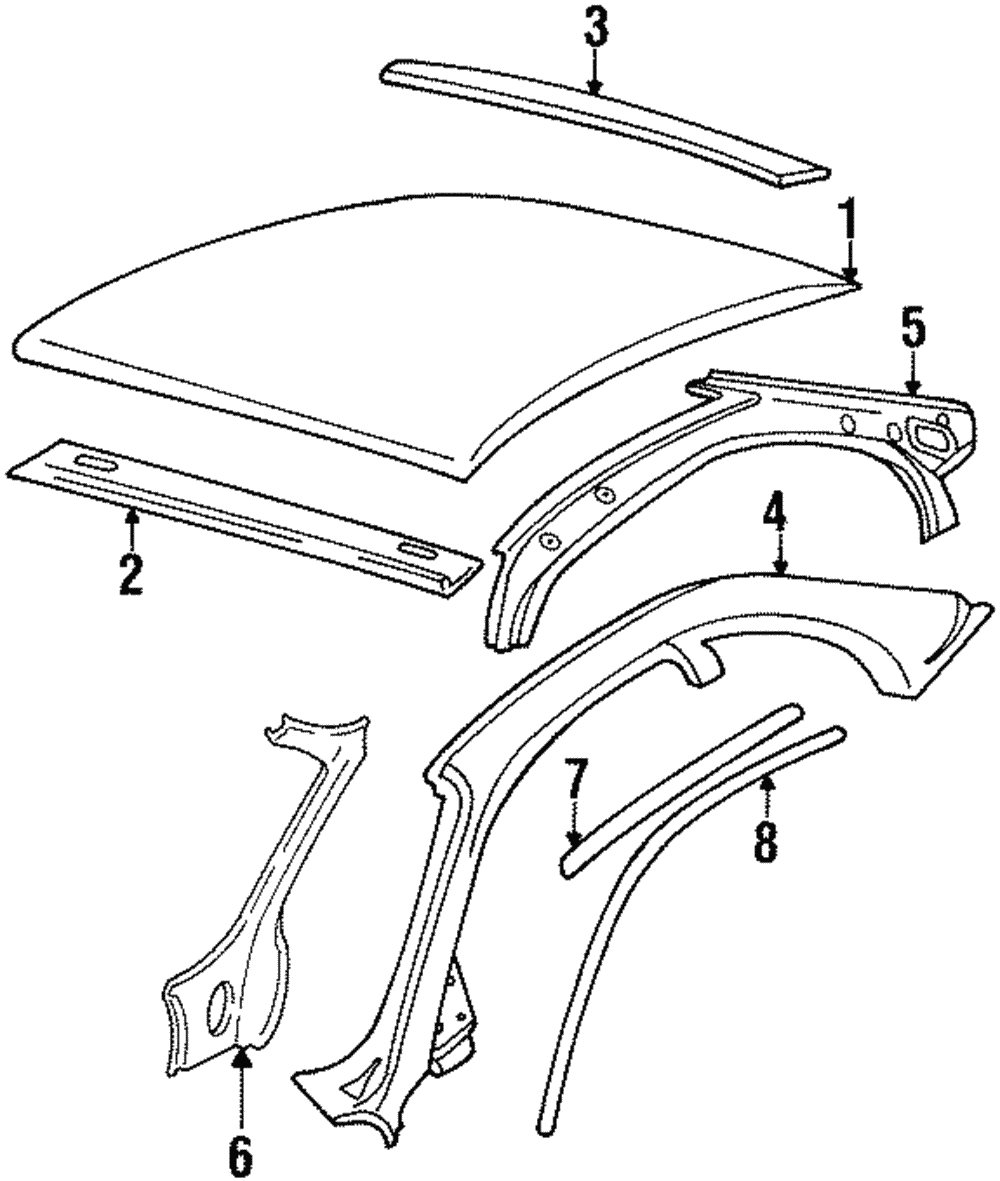 Roof Molding - GM (25645932)