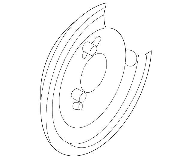 20062014 Subaru Backing Plate For Brake, Rear Drivers Side