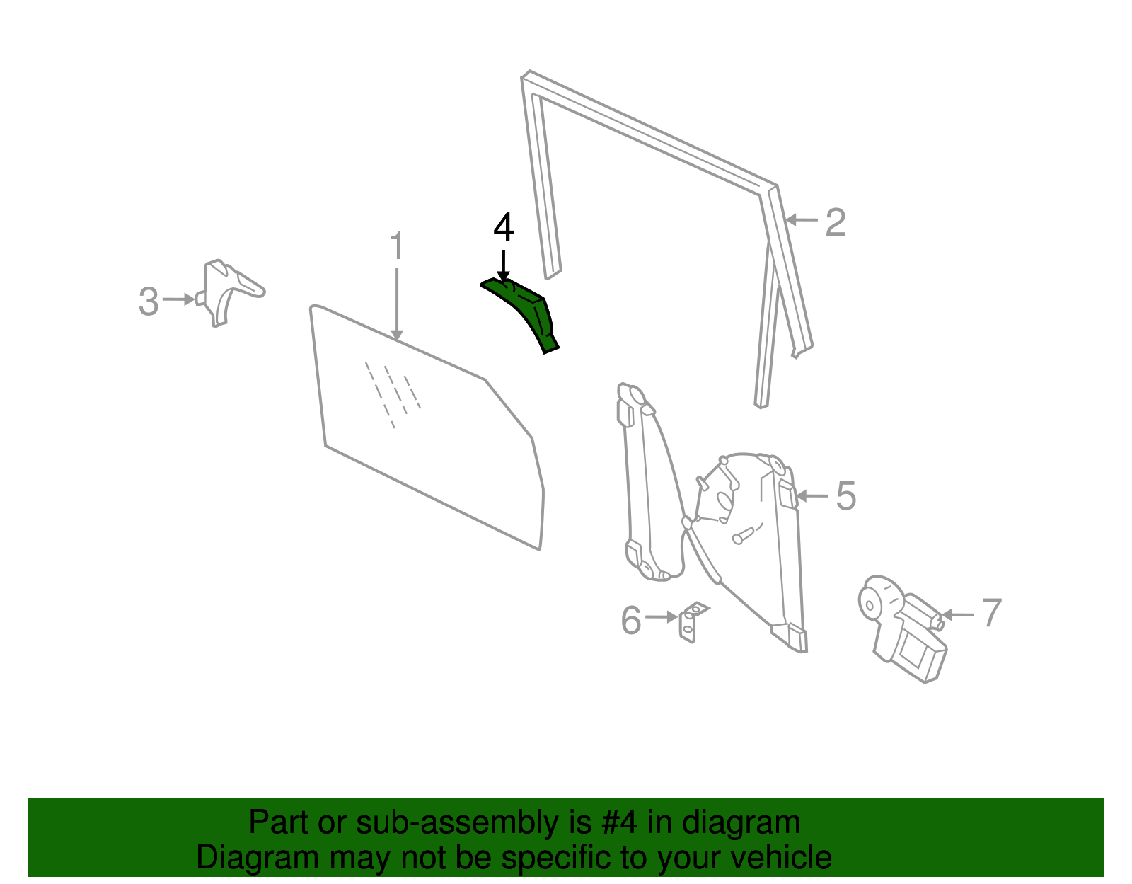 Rear Retainer - Volkswagen (7L0-839-528)