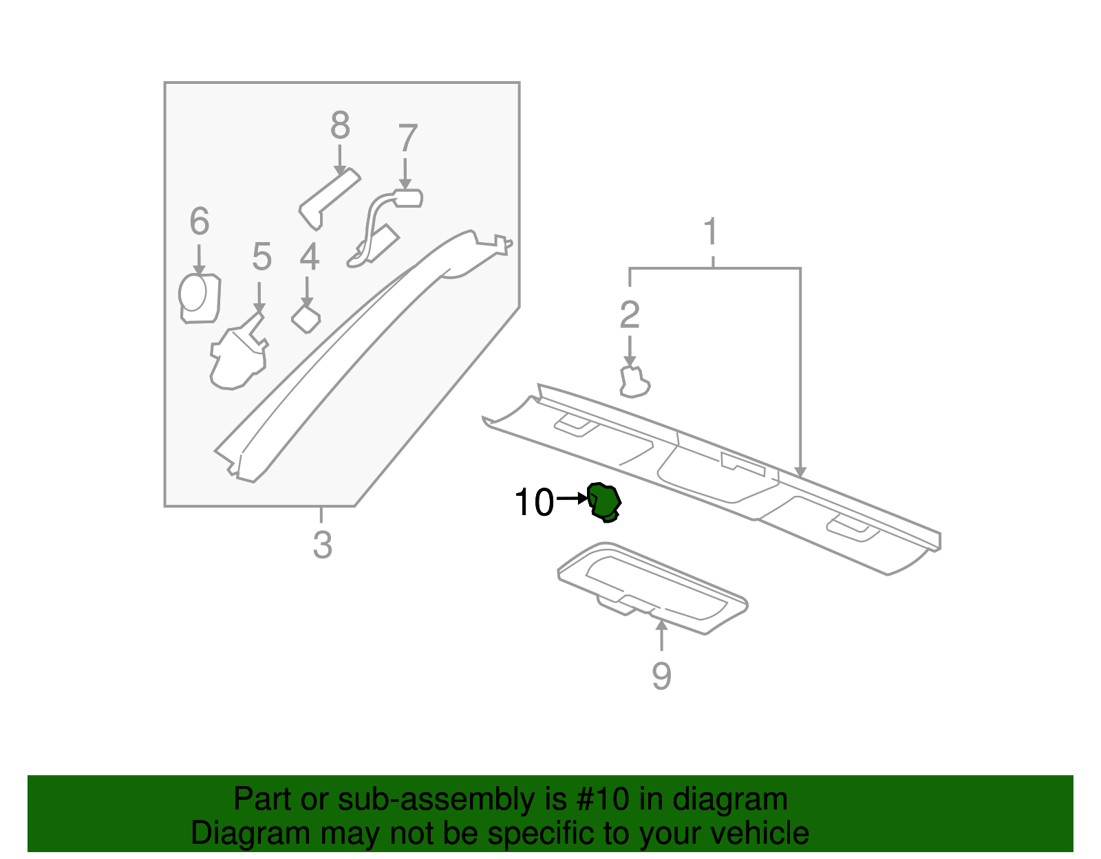 DVD Unit Retainer Nut - GM (11609345)