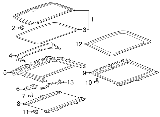 2020-2021 Chevrolet Traverse Sunshade 84667293 | GMPartsDirect.com