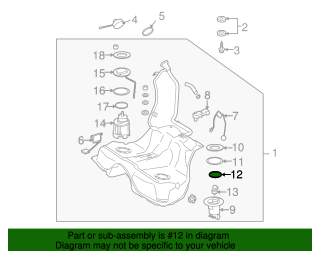 001997714164 Fuel Pump Tank Seal 20072014 MercedesBenz