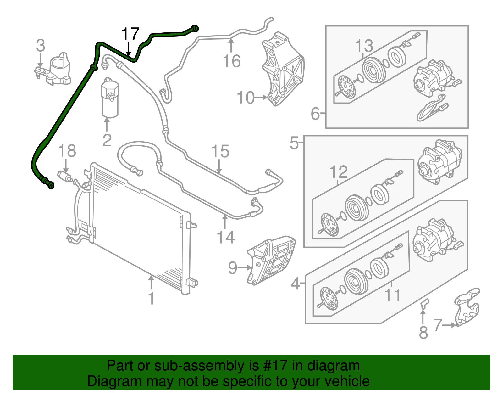 Hose - Volkswagen (8D1-260-710-F)