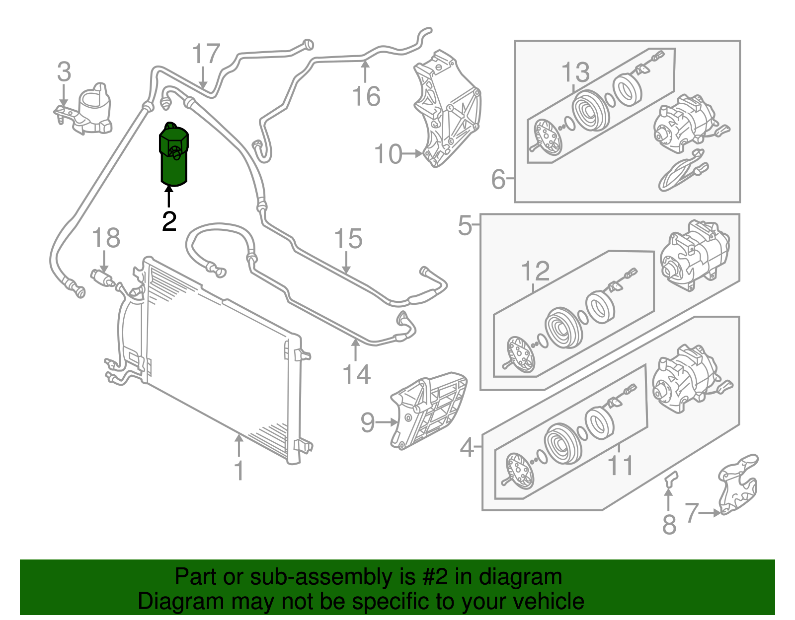 A/C Receiver Drier - Volkswagen (8A0-820-193-AB)