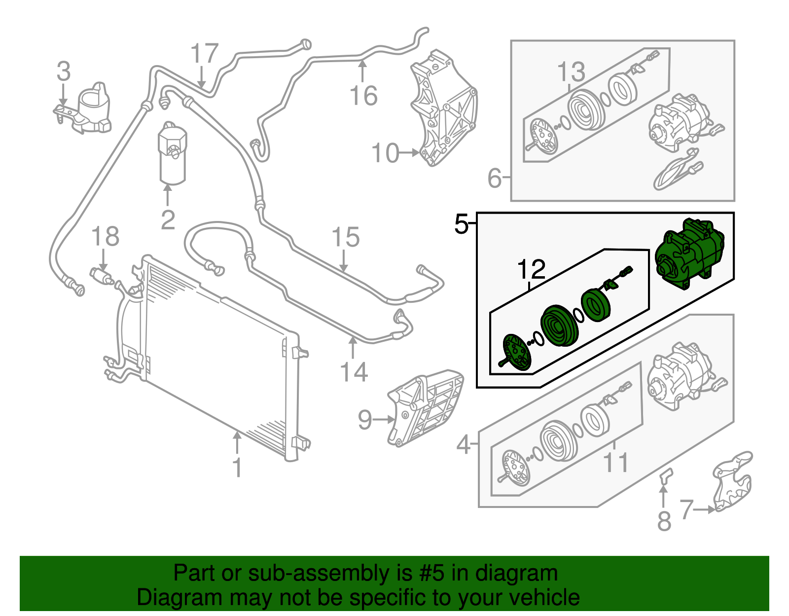 Compressor - Volkswagen (8D0-260-805-MX)