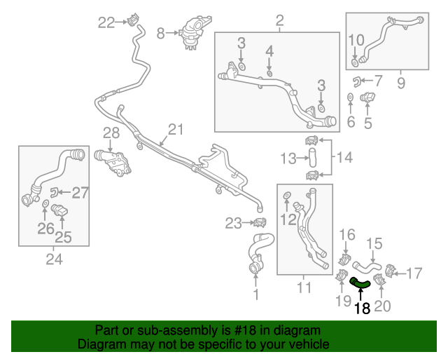 Outlet Hose 06E-121-082-C