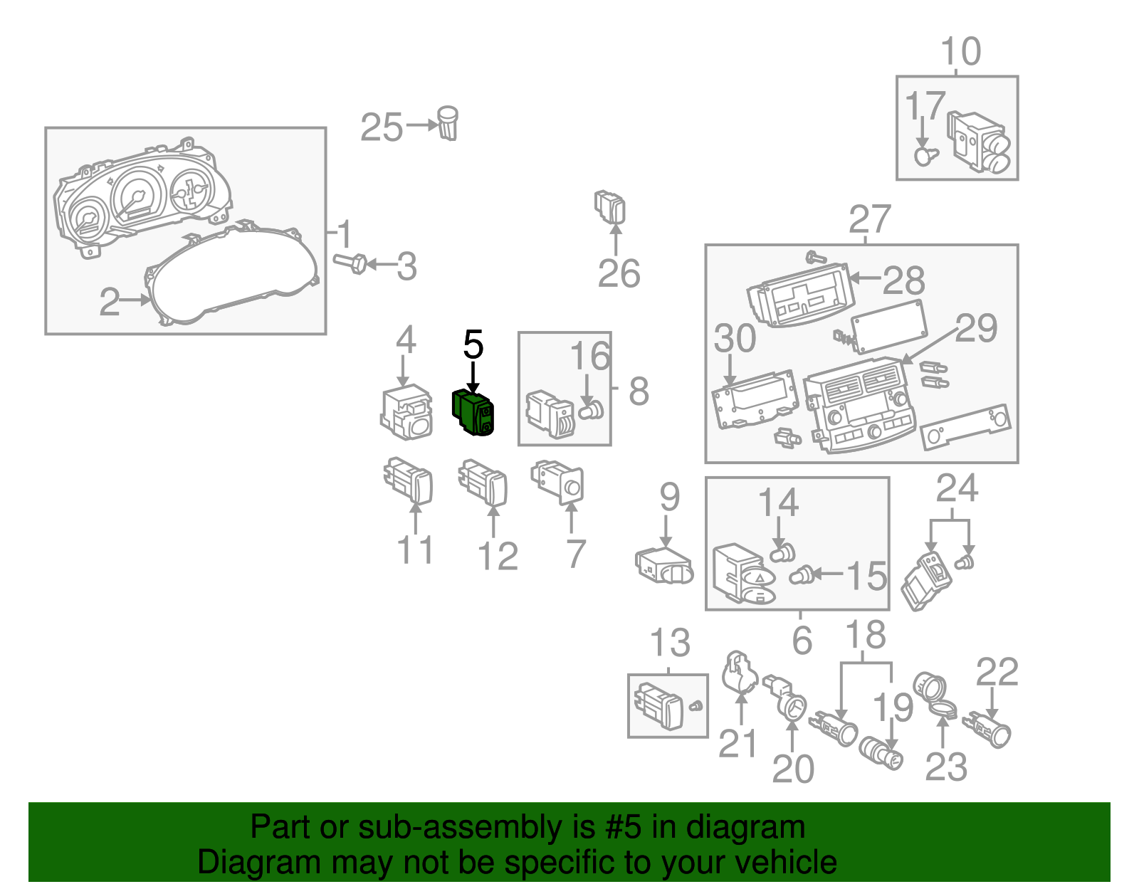 Window Switch - Toyota (84835-AE010)