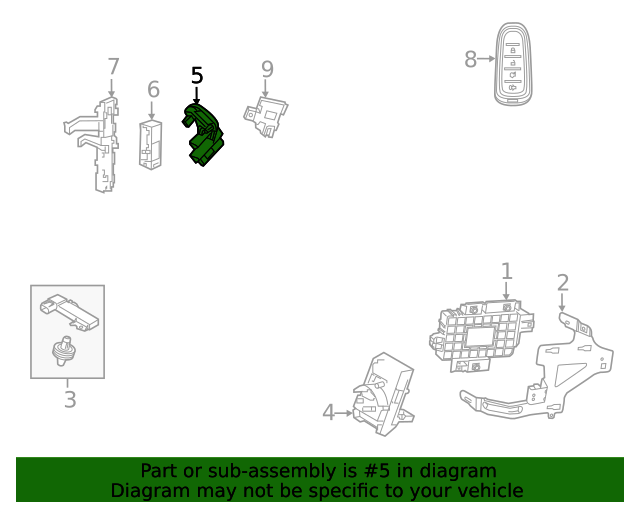 20162019 Ford Explorer Ignition Immobilizer Module GB5Z15607A