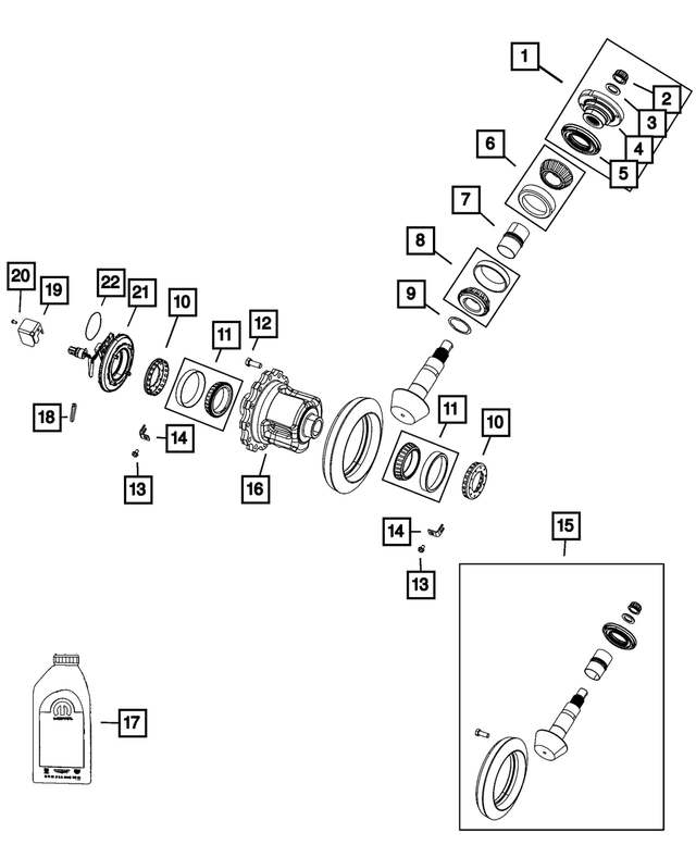 20192024 Ram Drive Pinion Seal 68454728AA Mopar eStore