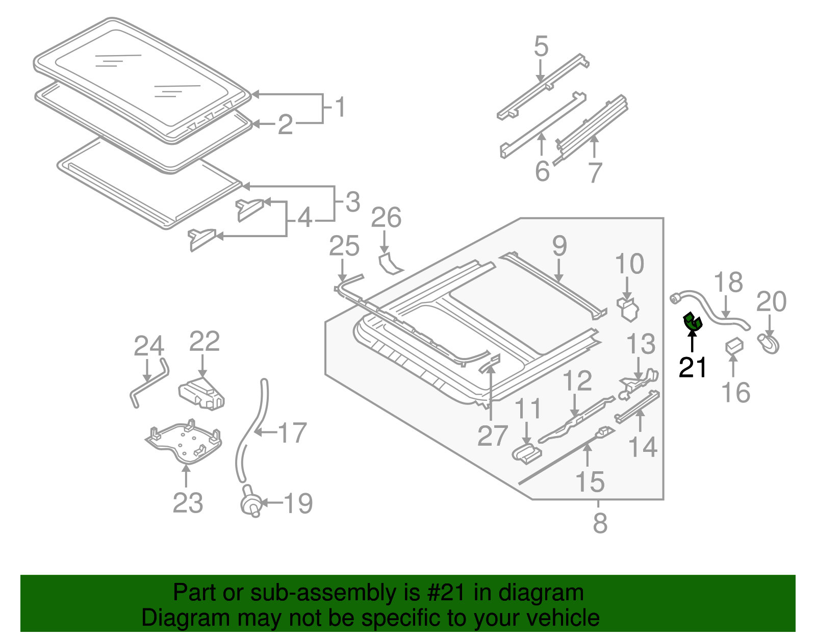 Drain Hose Clip - Volkswagen (8D0-877-237)