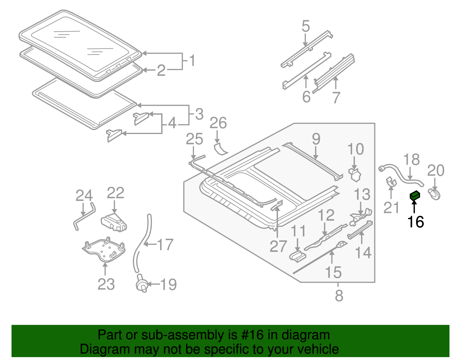 Drive Cable Stop - Volkswagen (8D5-898-652-A)