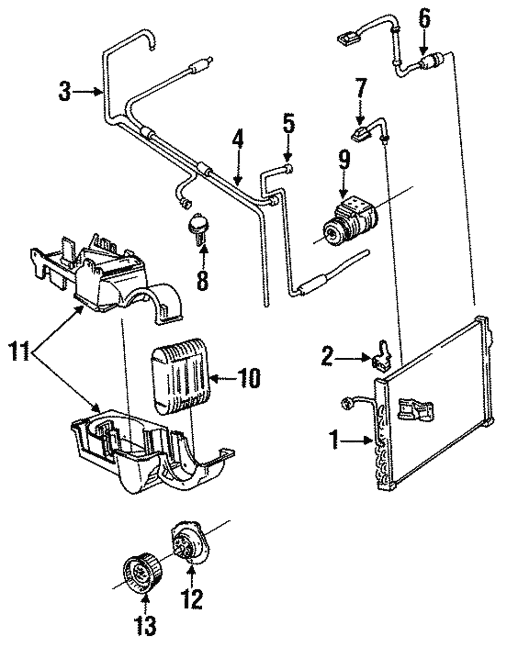 Condenser Mount Bracket - Ford (E8DZ-19735-A)