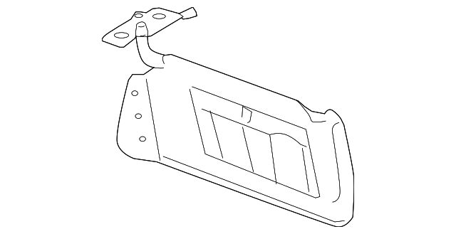 Light Cashmere Passenger Side Sunshade - GM (15296730)