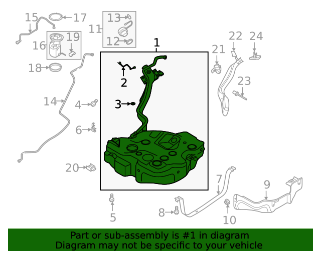 20192024 Volkswagen Jetta Fuel Tank 5Q0201055CC OEM Parts Online