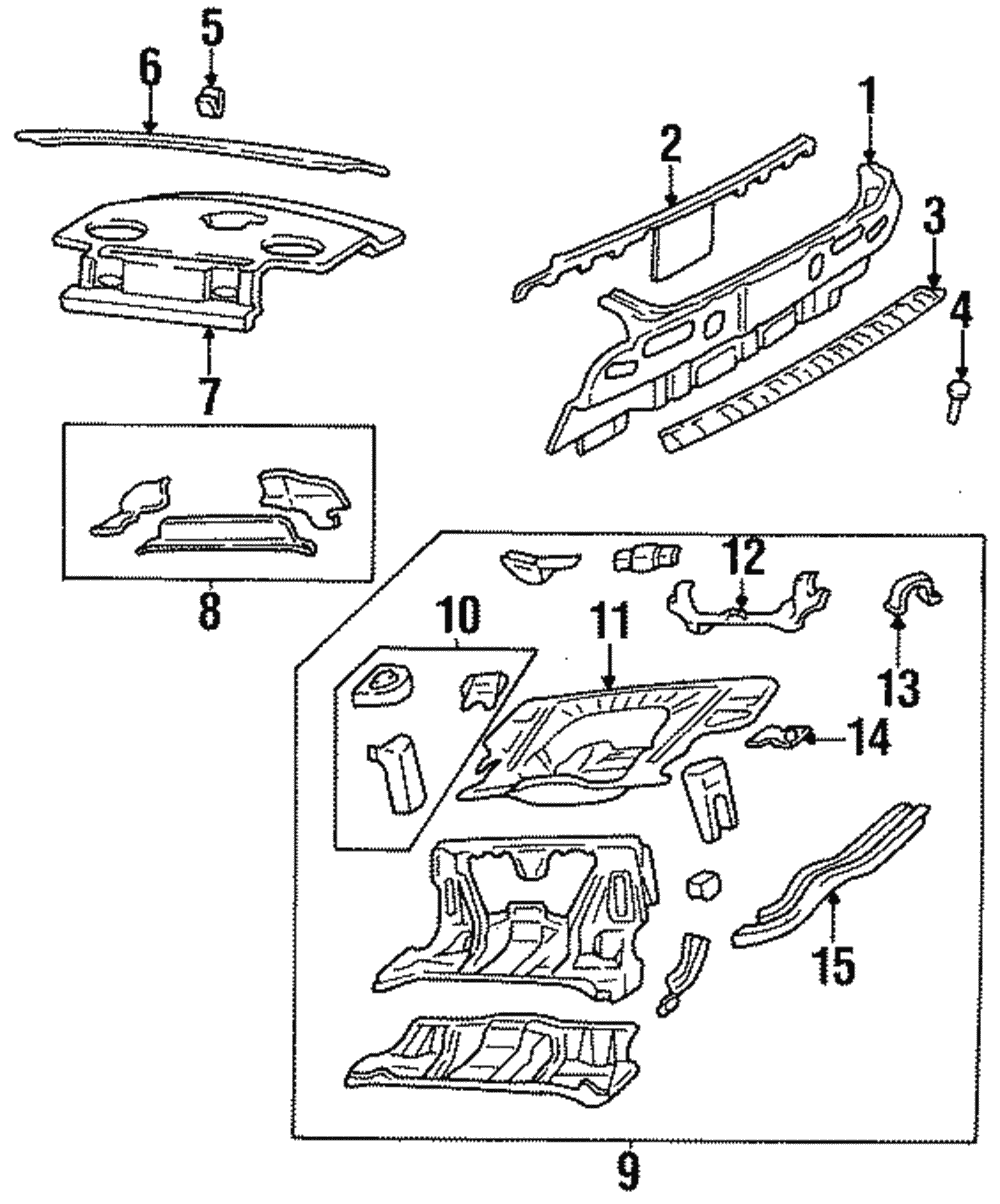 Floor Pan Assembly Stop - GM (20659678)