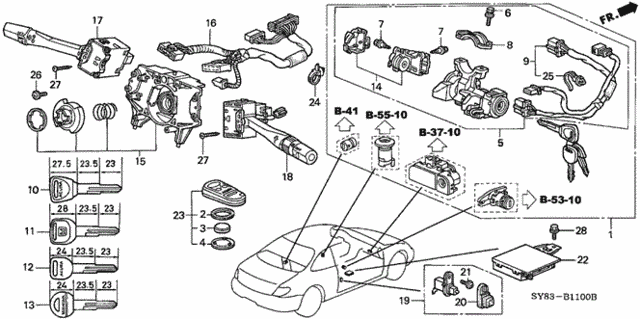 Genuine Acura 32117-SY8-A10 Wiring Harness Genuine Acura 32117-SY8-A10 Wiring Harness