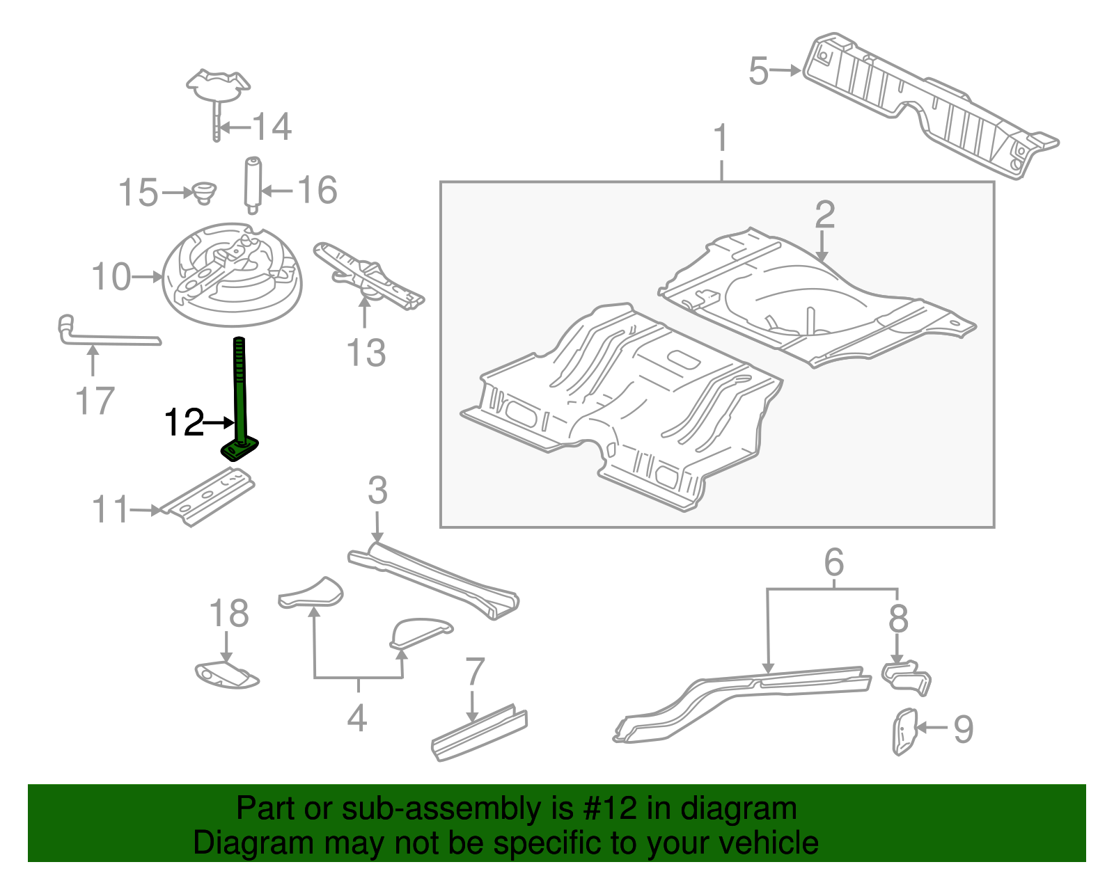 Jack Assembly Bolt - GM (11588296)
