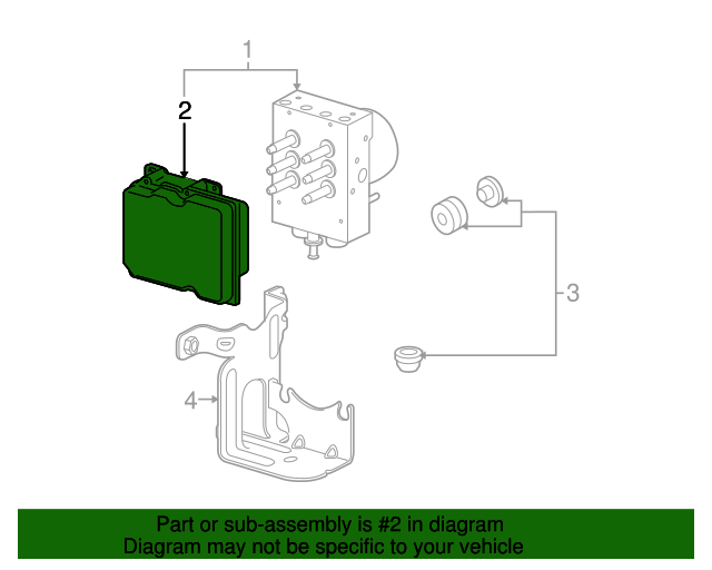 15942060 GM Electronic Brake Control Module with 4 Bolts GM Parts Store