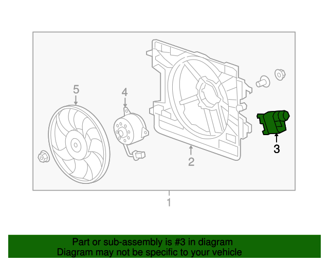 25845280 Engine Cooling Fan Module 20082010 Chevrolet HHR GMPartsNow