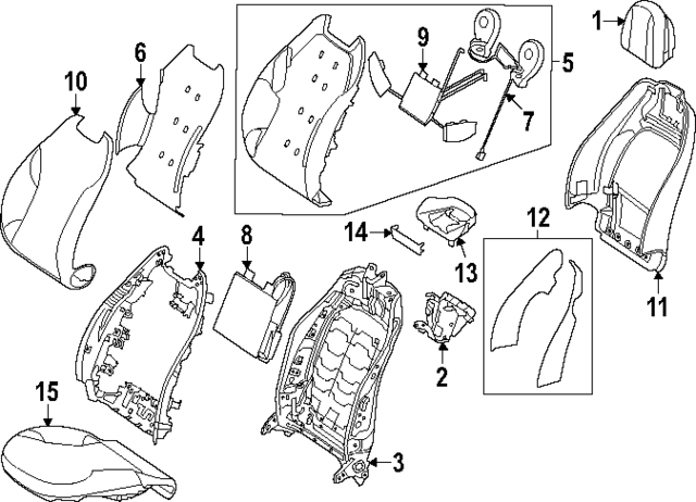 297-970-38-02-9E43 - Headrest 2023-2024 Mercedes-Benz | Mercedes 