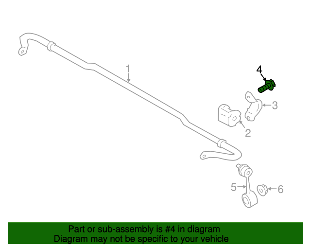 20132023 Toyota Stabilizer Bar Bolt SU00300015 Toyota Parts Center