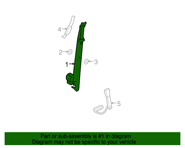 888800W000WK Seat Belt Assembly 20072009 Hyundai Santa Fe