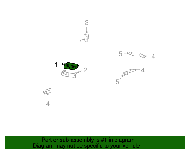 20042007 GM Remote Control Door Lock and Theft Deterrent Receiver