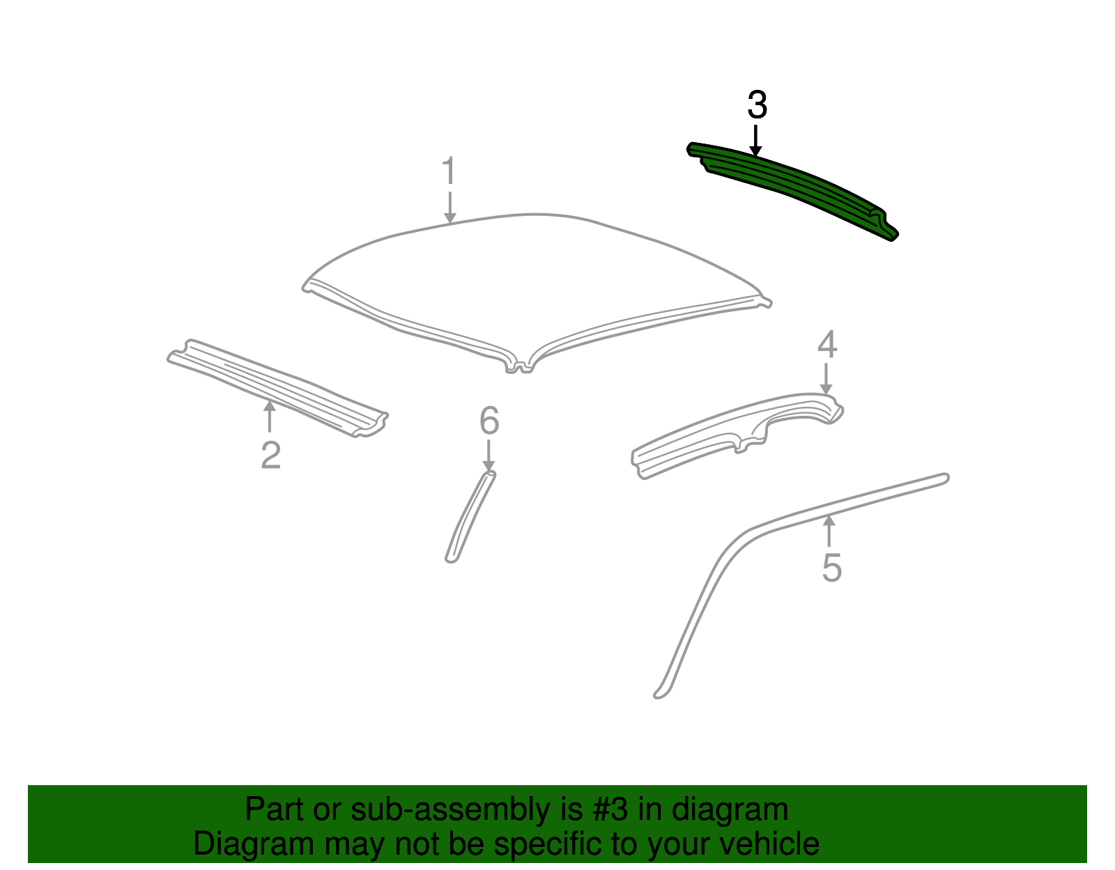 Rear Header - Ford (YL3Z-1540484-AA)