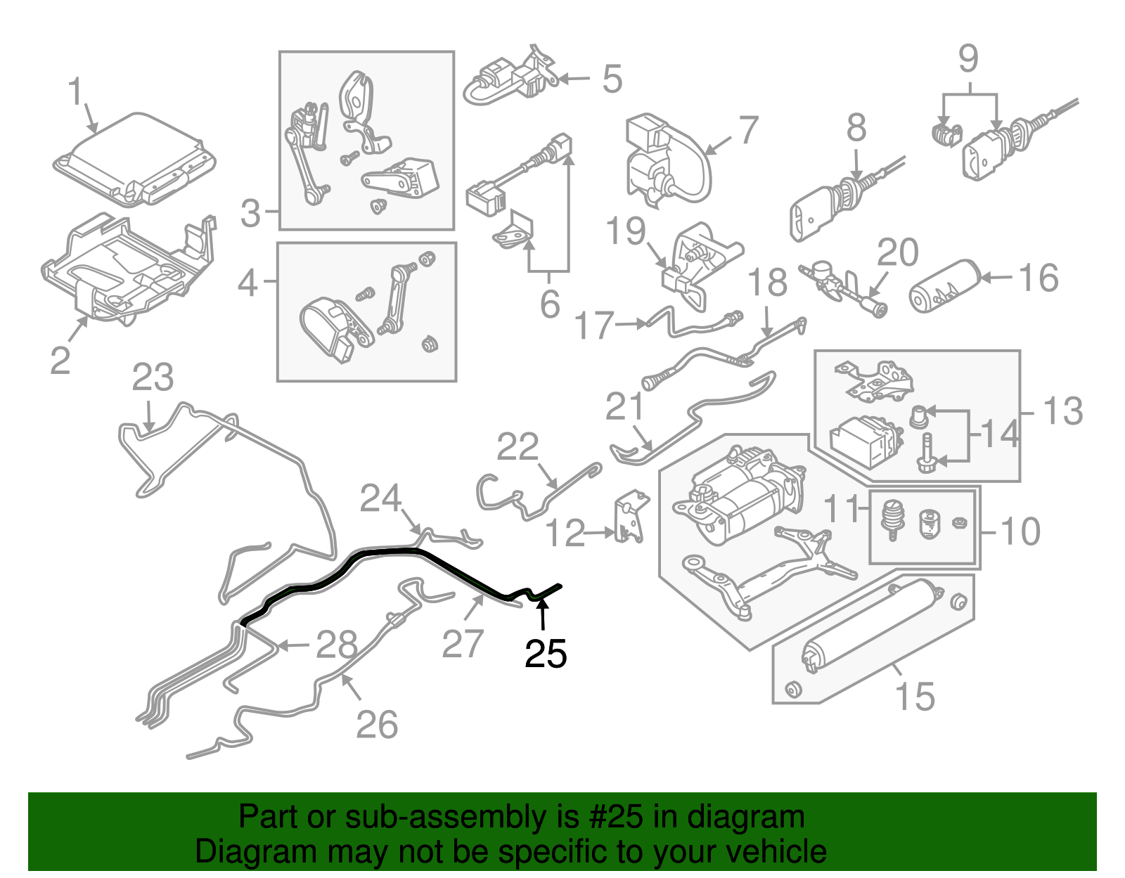 Air Pipe - Volkswagen (7L0-616-763-A)