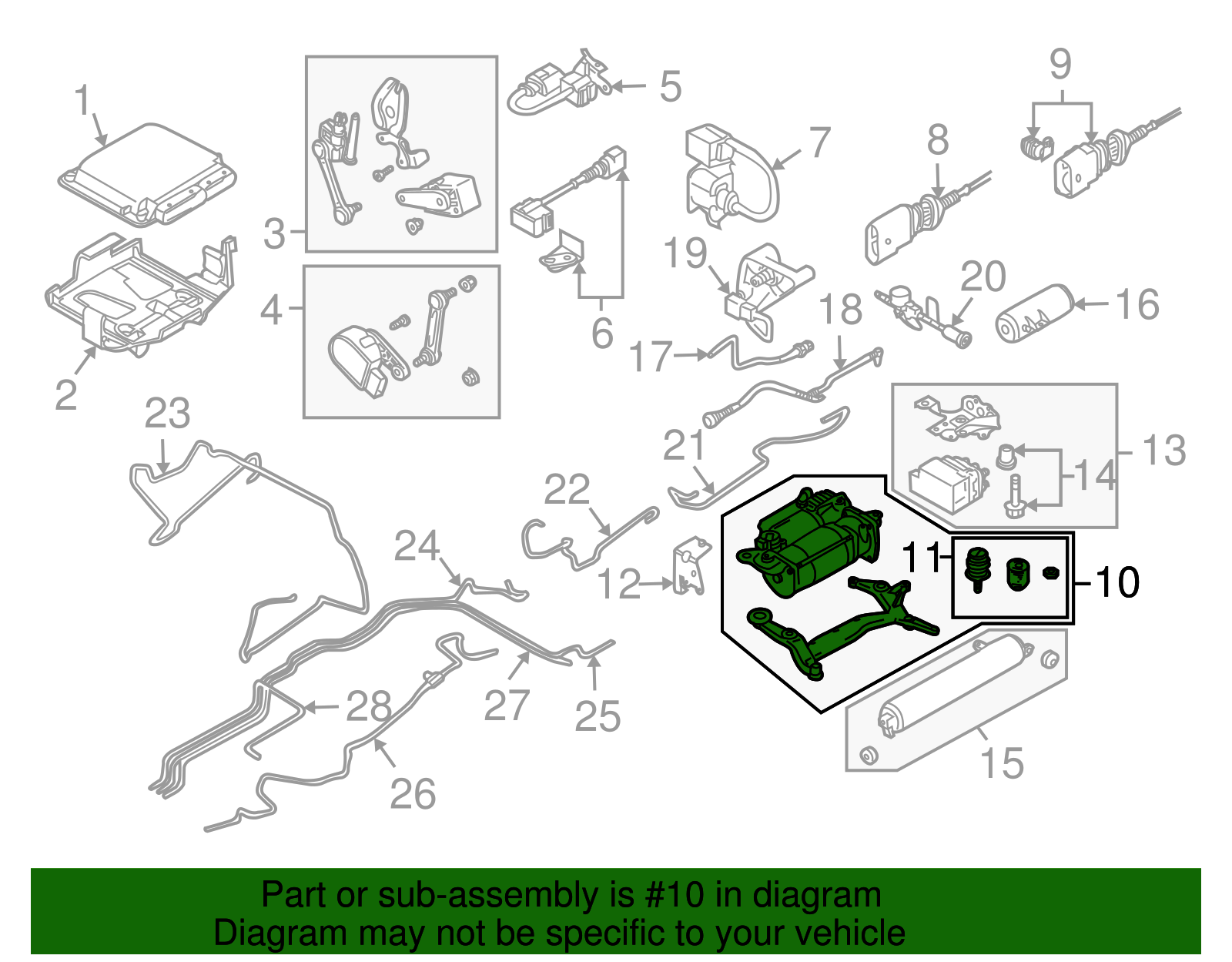 Air Compressor - Volkswagen (7L0698007C)