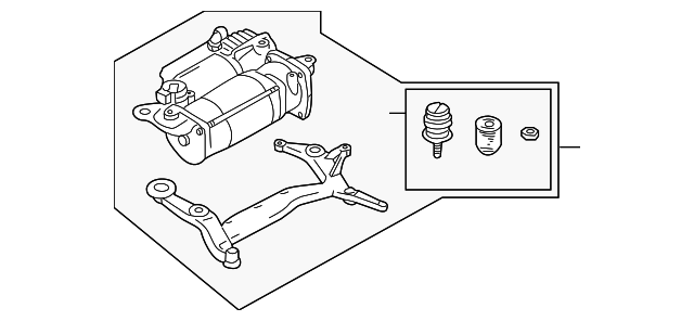 Air Compressor - Volkswagen (7L0698007C)