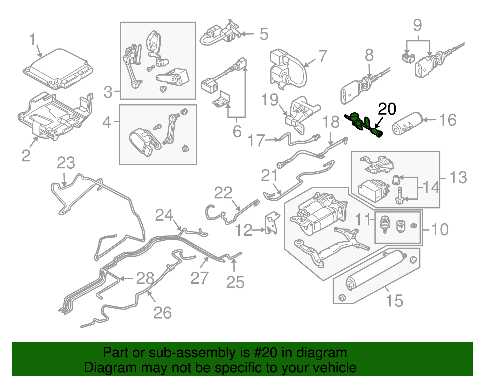 Pressure Sensor - Volkswagen (7L0-601-351-C)