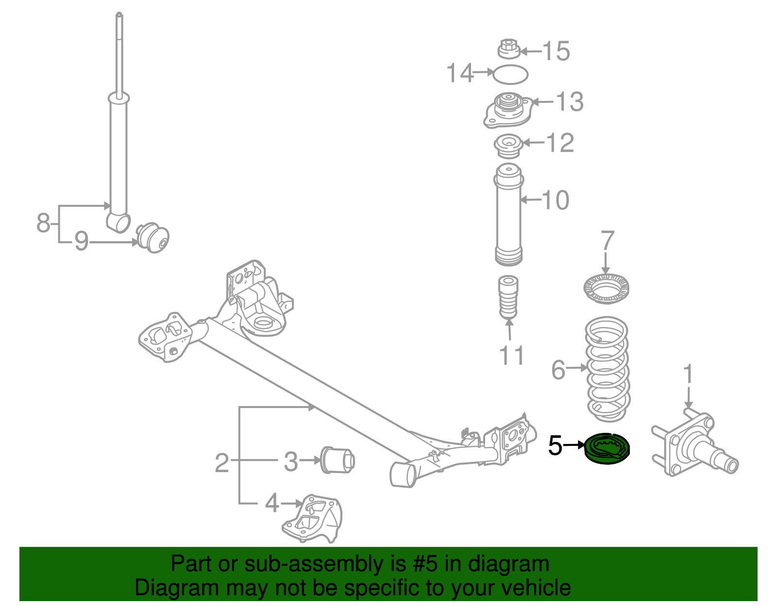 Leaf Spring Insulator - GM (96535173)