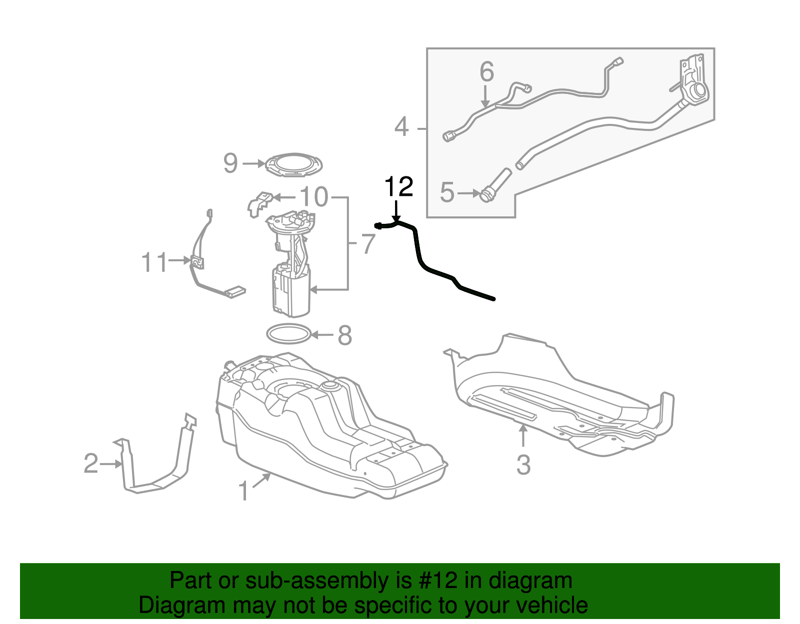 Pipe Assembly-Fuel Feed - GM (94725851)