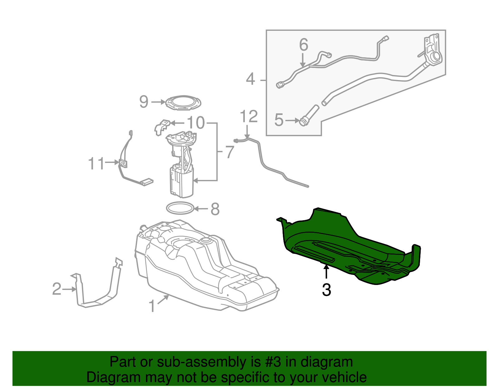 Shield Assembly-F/Tnk - GM (94730938)