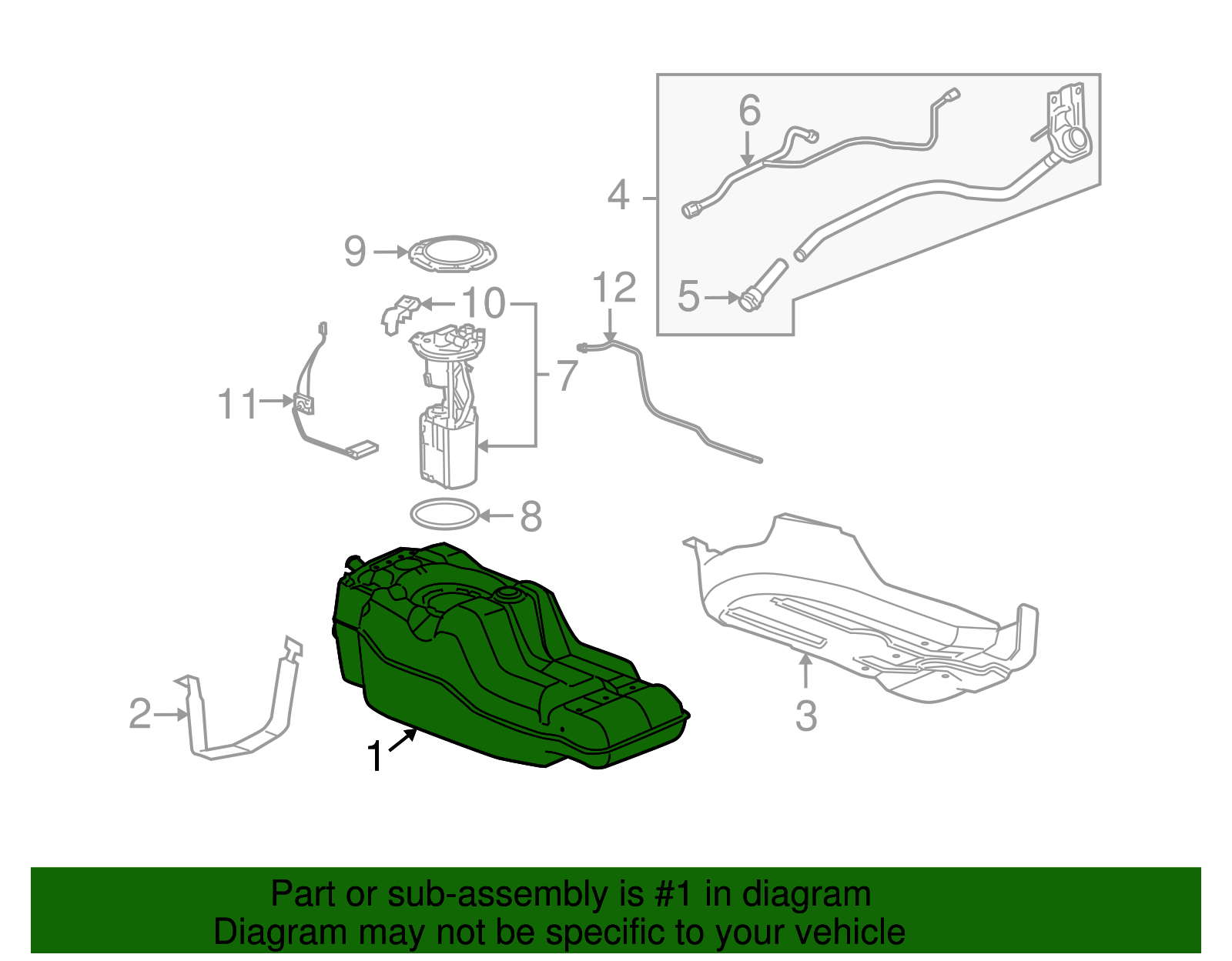 Tank Assembly-Fuel - GM (94737795)