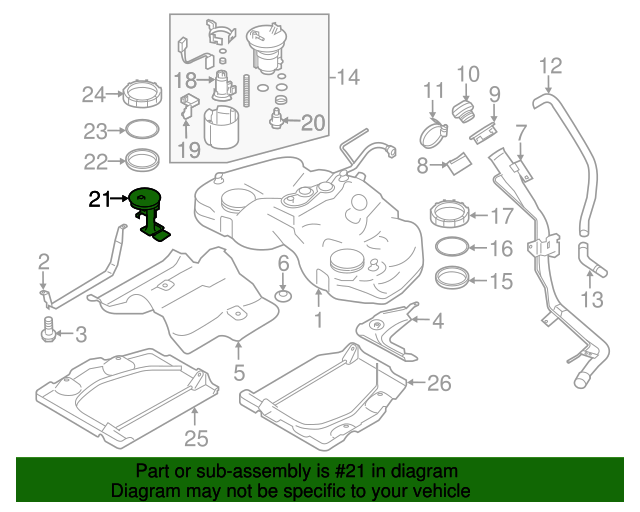 20132020 Toyota Fuel Gauge Sending Unit SU00301105 Toyota Parts Center