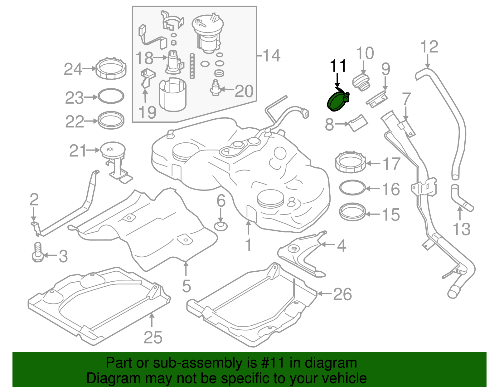 Filler Cap Clamp - Scion (SU003-01038)