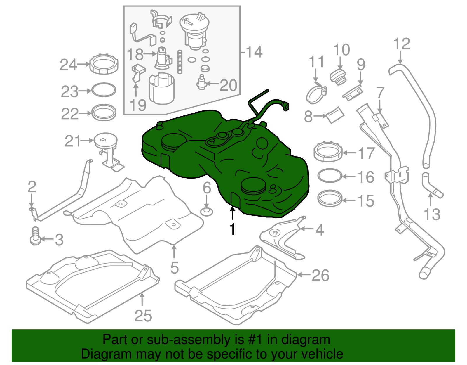 Fuel Tank - Scion (SU003-01013)