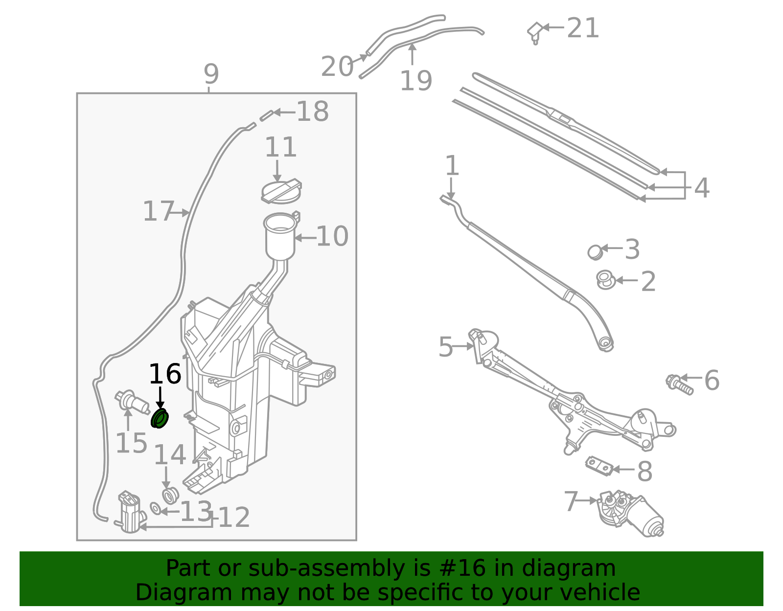 2023-2025 Kia Level Sensor Grommet 98615-P1000 | QuirkParts