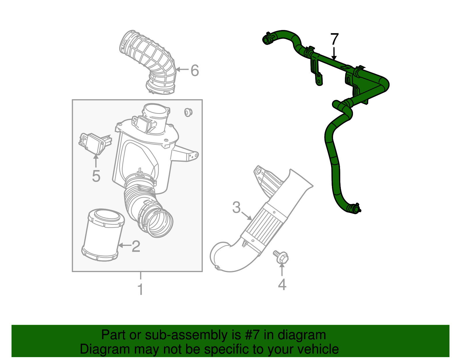 Hose Assembly, C/Case Vent - GM (12597628)