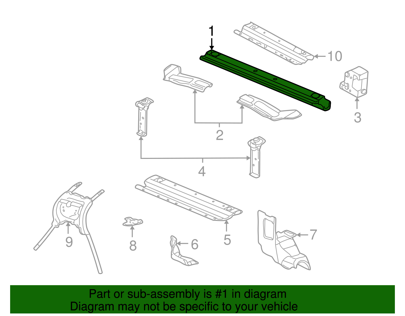 Upper Tie Bar - GM (25666237)