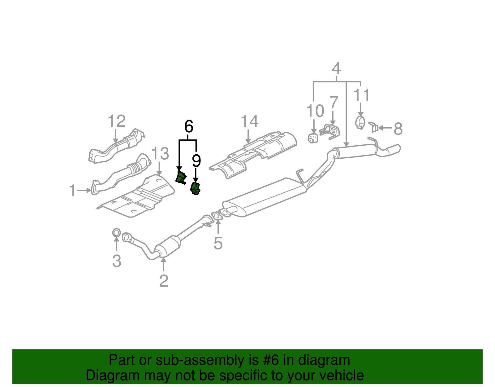 Converter & Pipe Hanger - GM (10413177)